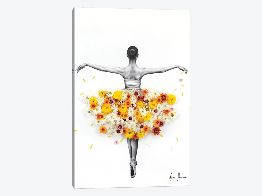 Flower Ballerina by Ashvin Harrison 1-piece Canvas Art Print