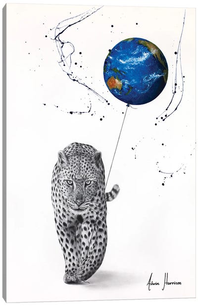 A Leopard's World Canvas Art Print - Leopard Art