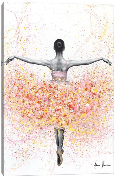 Floral Dancer Canvas Art Print - Dancer Art