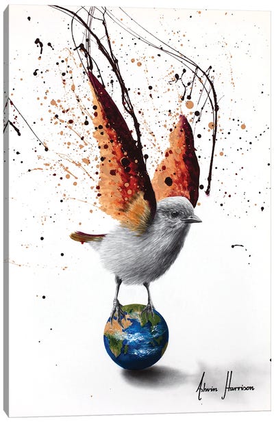 Dancing On Top Of The World Canvas Art Print - Earth Art