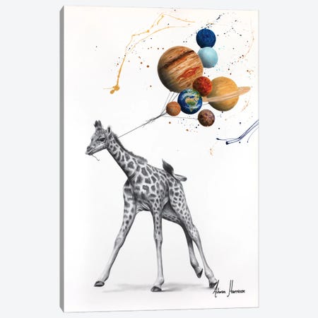 Giraffe Universe Canvas Print #VIN1105} by Ashvin Harrison Canvas Art Print