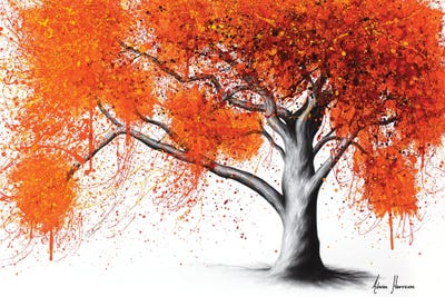 He Autumn Flame Tree by Ashvin Harrison canvas print