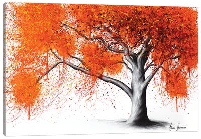 He Autumn Flame Tree Canvas Art Print - Ashvin Harrison