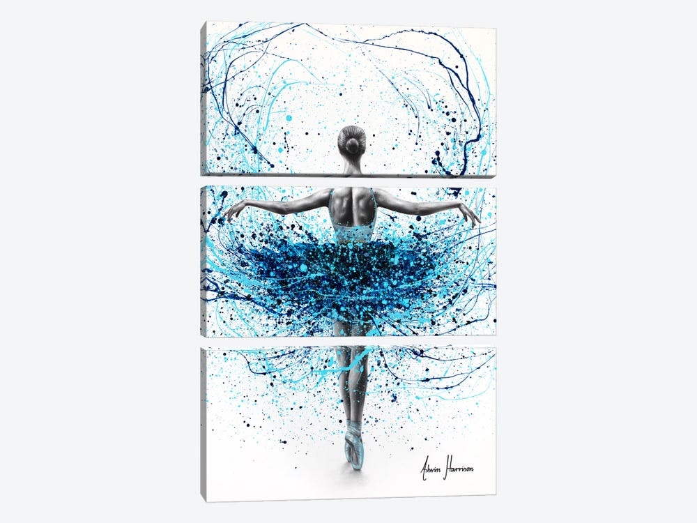 Whimsical Water Dancer by Ashvin Harrison 3-piece Canvas Art