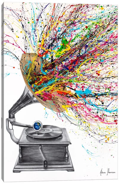 Sound Of The World Canvas Art Print - Hyper-Realistic & Detailed Drawings