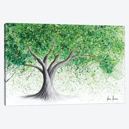 Emerald Spring Tree Canvas Print #VIN1139} by Ashvin Harrison Canvas Art Print