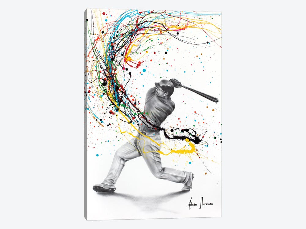Baseball Buzz by Ashvin Harrison 1-piece Canvas Art