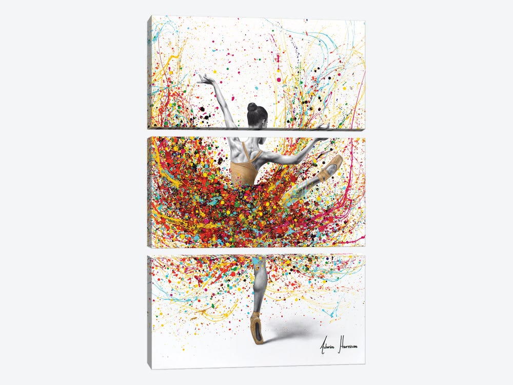 Spring Passion Dance by Ashvin Harrison 3-piece Canvas Print