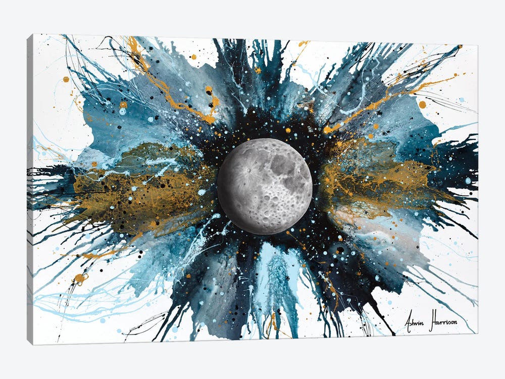 Abstract Universe- Beyond The Moon by Ashvin Harrison 1-piece Art Print