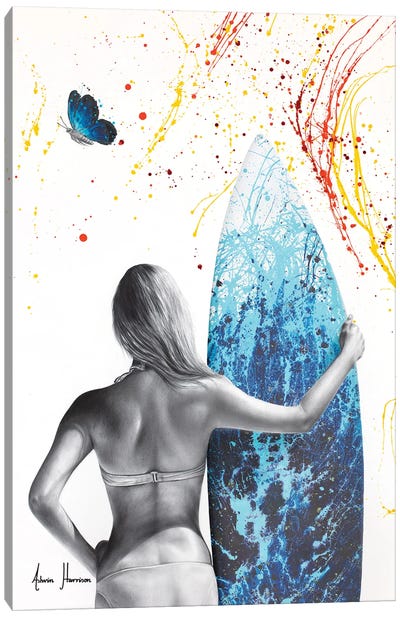 Sunshine Surfer Canvas Art Print - Ashvin Harrison