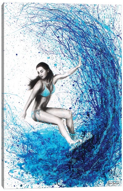 Thoughts And Waves Canvas Art Print - Athlete Art