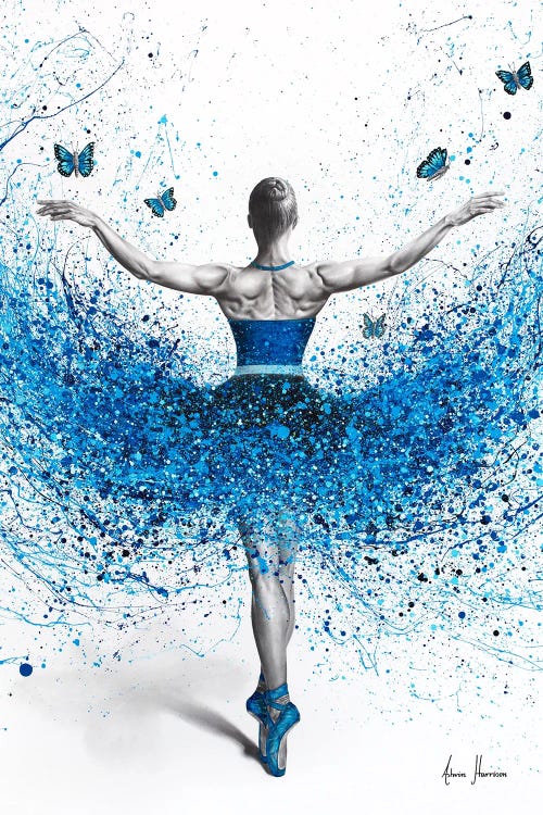 Blue Butterfly Ballerina