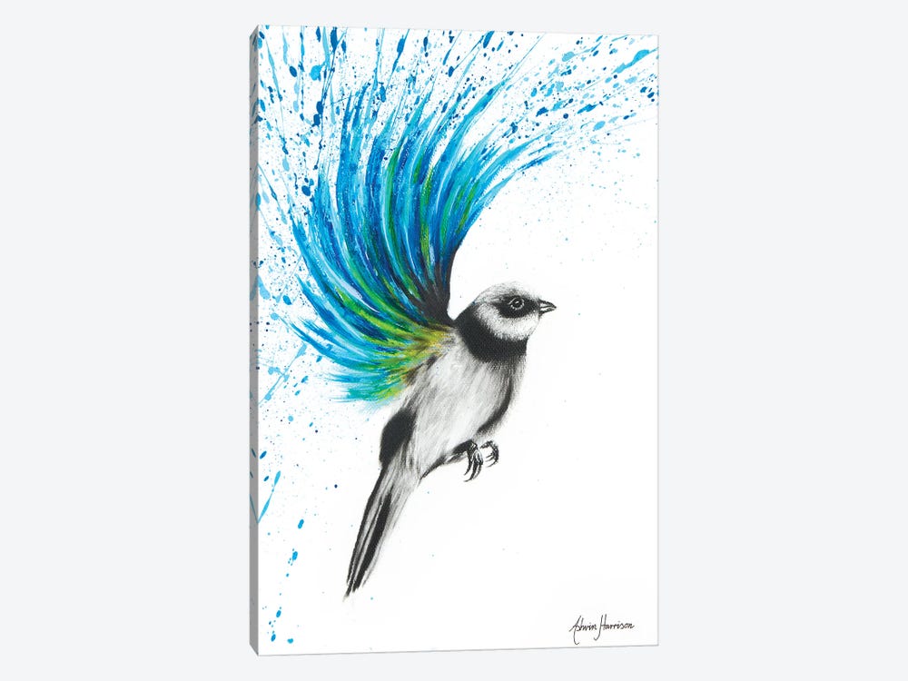 Turquoise Finch by Ashvin Harrison 1-piece Art Print