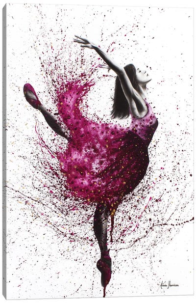 Ballet Wines Canvas Art Print - Hyper-Realistic & Detailed Drawings