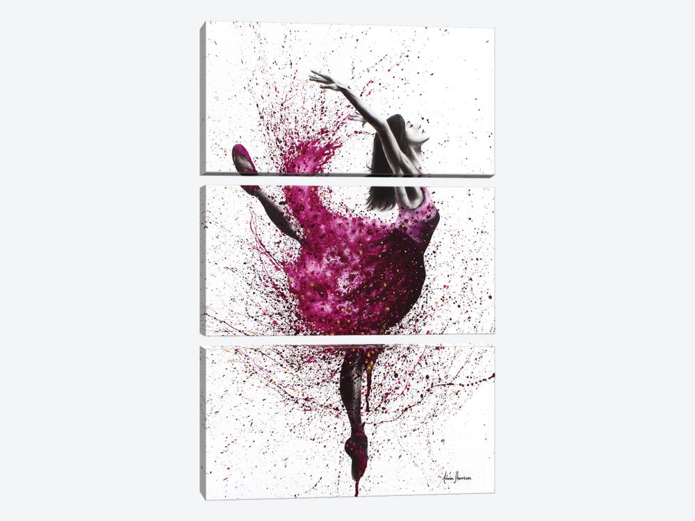Ballet Wines by Ashvin Harrison 3-piece Canvas Art Print