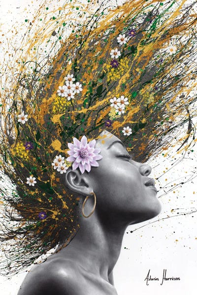 Her Flower Fantasy by Ashvin Harrison canvas print