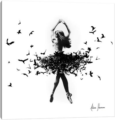 Free Bird Dance Canvas Art Print - Entertainer Art