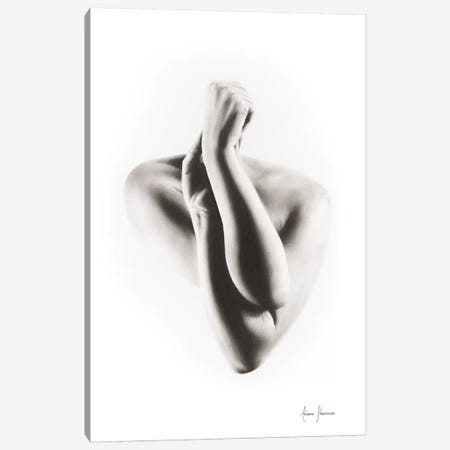 Nude Woman Charcoal Study 55 Canvas Print #VIN133} by Ashvin Harrison Art Print