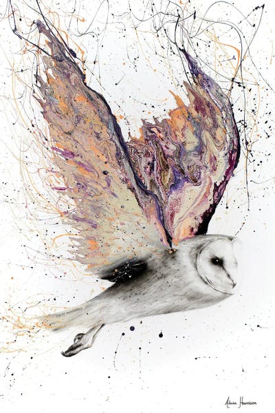 Hyper-Realistic & Detailed Drawings: Heart Winged Owl by Ashvin Harrison