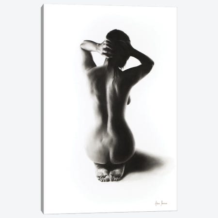 Nude Woman Charcoal Study 57 Canvas Print #VIN151} by Ashvin Harrison Canvas Print