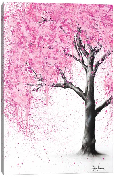 Secret Blossom Canvas Art Print - Hyper-Realistic & Detailed Drawings