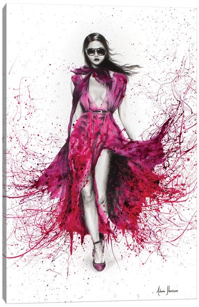 Autumn Gucci Rose Canvas Art Print - Dress & Gown Art