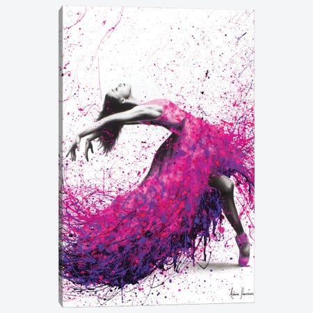 Hot Magenta Dance Canvas Print #VIN172} by Ashvin Harrison Art Print
