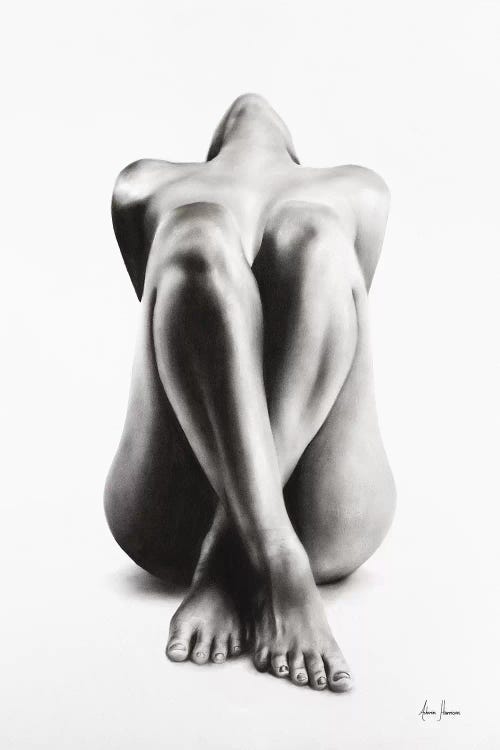 Nude Woman Charcoal Study 63