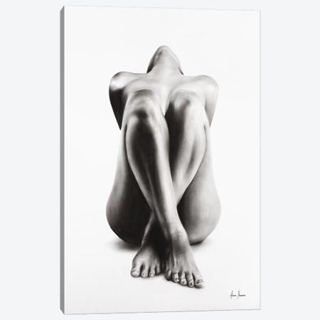 Nude Woman Charcoal Study 63 Canvas Print #VIN191} by Ashvin Harrison Canvas Print
