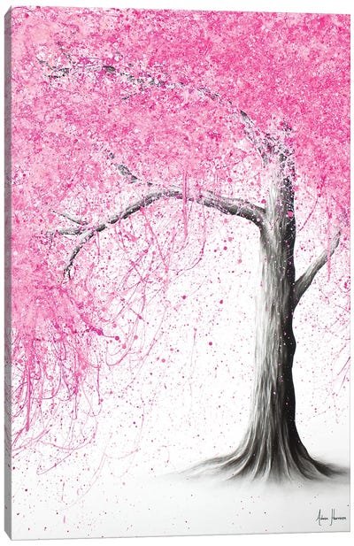 Crown Blossom Canvas Art Print - Cherry Blossom Art