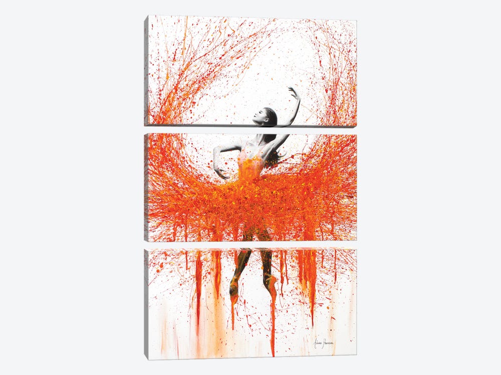 Dance With Fire by Ashvin Harrison 3-piece Canvas Art Print