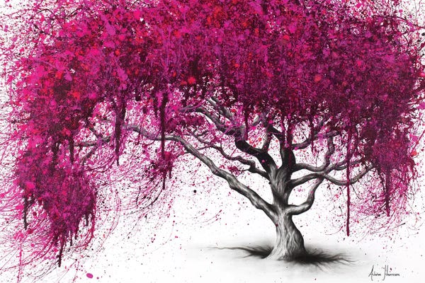 Hyper-Realistic & Detailed Drawings: Pink Plum Park by Ashvin Harrison