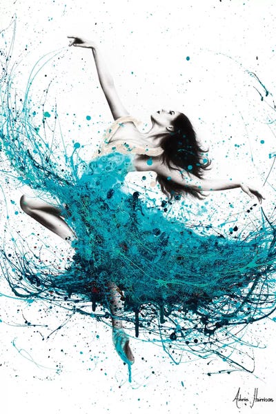 Kids Inspirational Art: Ballerina Waves by Ashvin Harrison