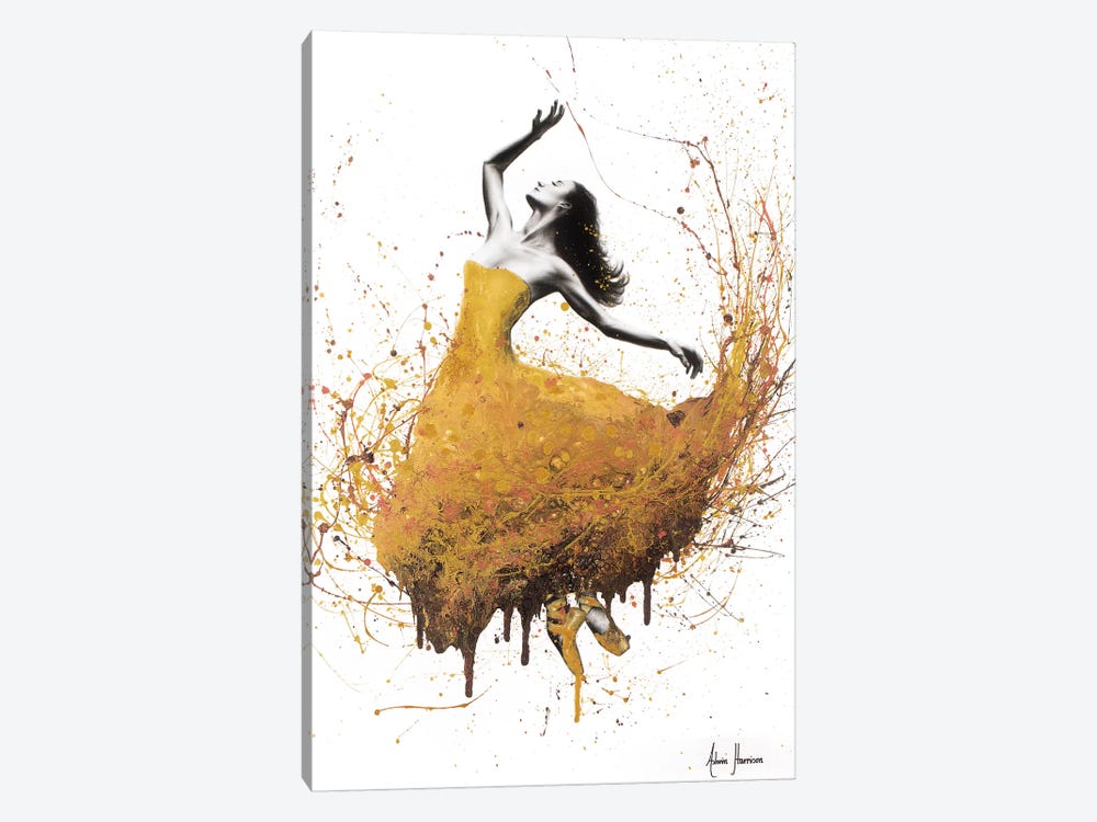 Golden Gravity Ballet by Ashvin Harrison 1-piece Canvas Print