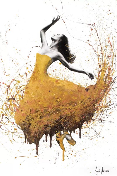 Hyper-Realistic & Detailed Drawings: Golden Gravity Ballet by Ashvin Harrison