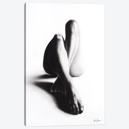 Nude Woman Charcoal Study 39 Canvas Print #VIN240} by Ashvin Harrison Art Print