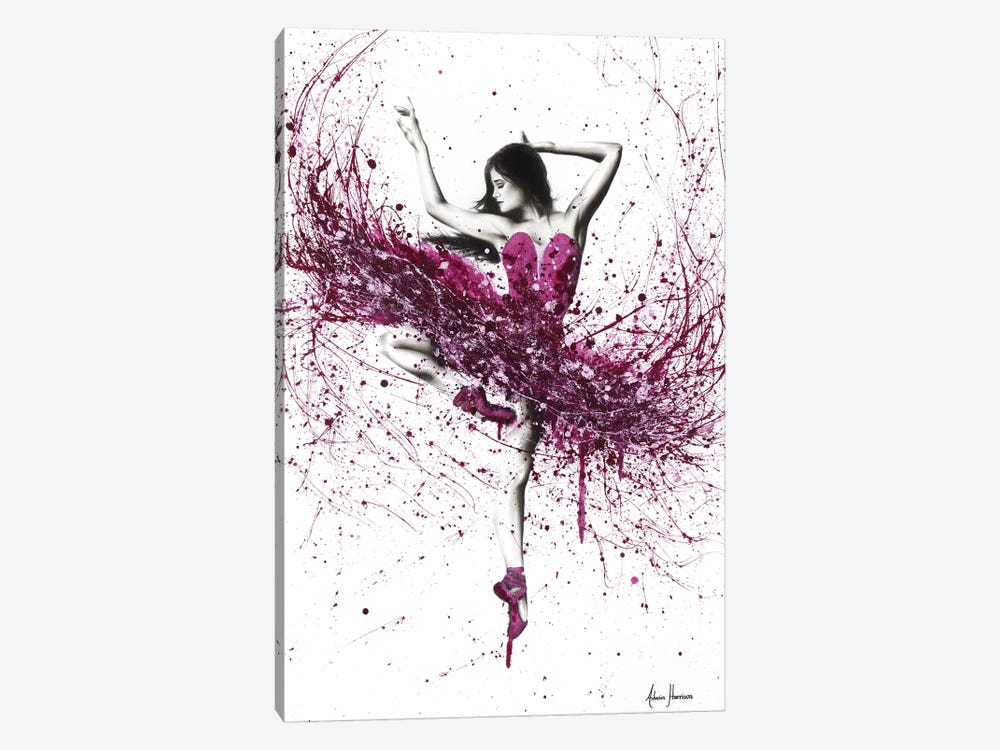 Royal Rubellite Ballerina by Ashvin Harrison 1-piece Canvas Wall Art