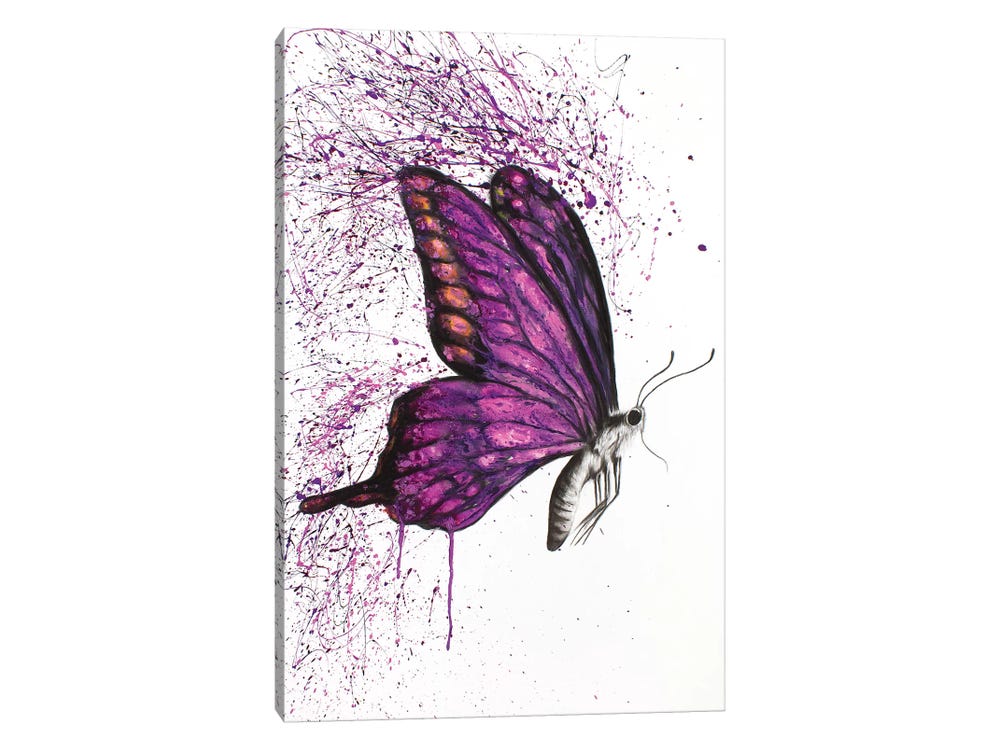 Song of A Butterfly ( Animals > Insects & Bugs > Butterflies art) - 32x24x.25
