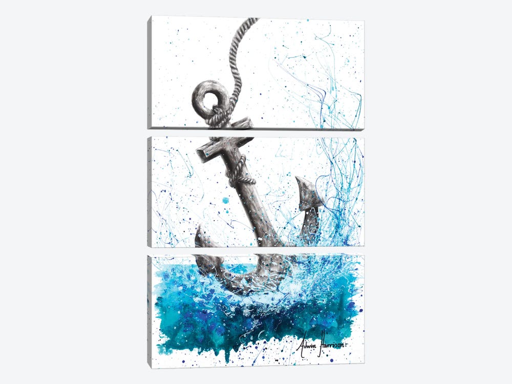 Drift and Anchor by Ashvin Harrison 3-piece Canvas Print