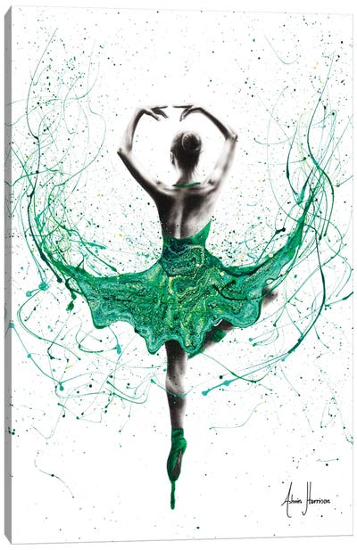 Emerald City Dancer Canvas Art Print - Dancer Art