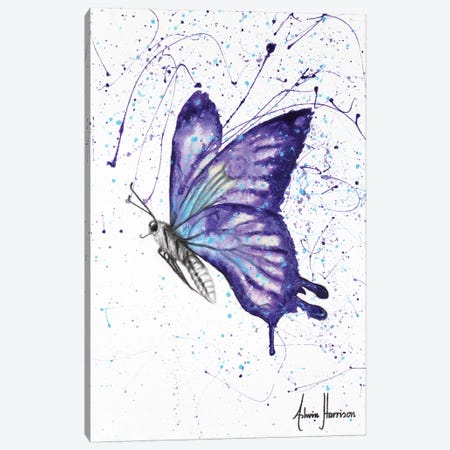 Lavender Butterfly Canvas Print #VIN280} by Ashvin Harrison Canvas Art Print