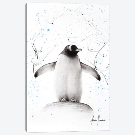 Penguin Parade Canvas Print #VIN285} by Ashvin Harrison Canvas Artwork