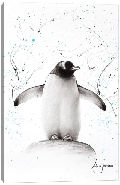 Penguin Parade Canvas Art Print - Penguin Art