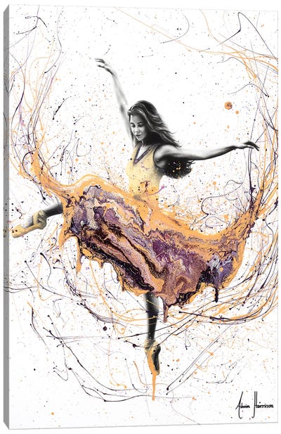 Violetta Ballerina Canvas Art Print - Dance Art