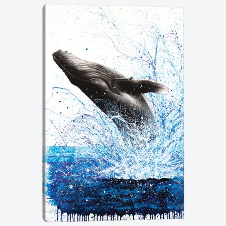 Whale Waves Canvas Print #VIN294} by Ashvin Harrison Canvas Print
