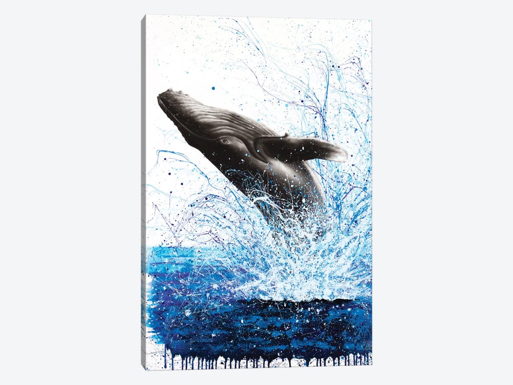 Whale Waves by Ashvin Harrison 1-piece Canvas Artwork