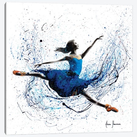 Blue Season Ballerina Canvas Print #VIN300} by Ashvin Harrison Canvas Artwork