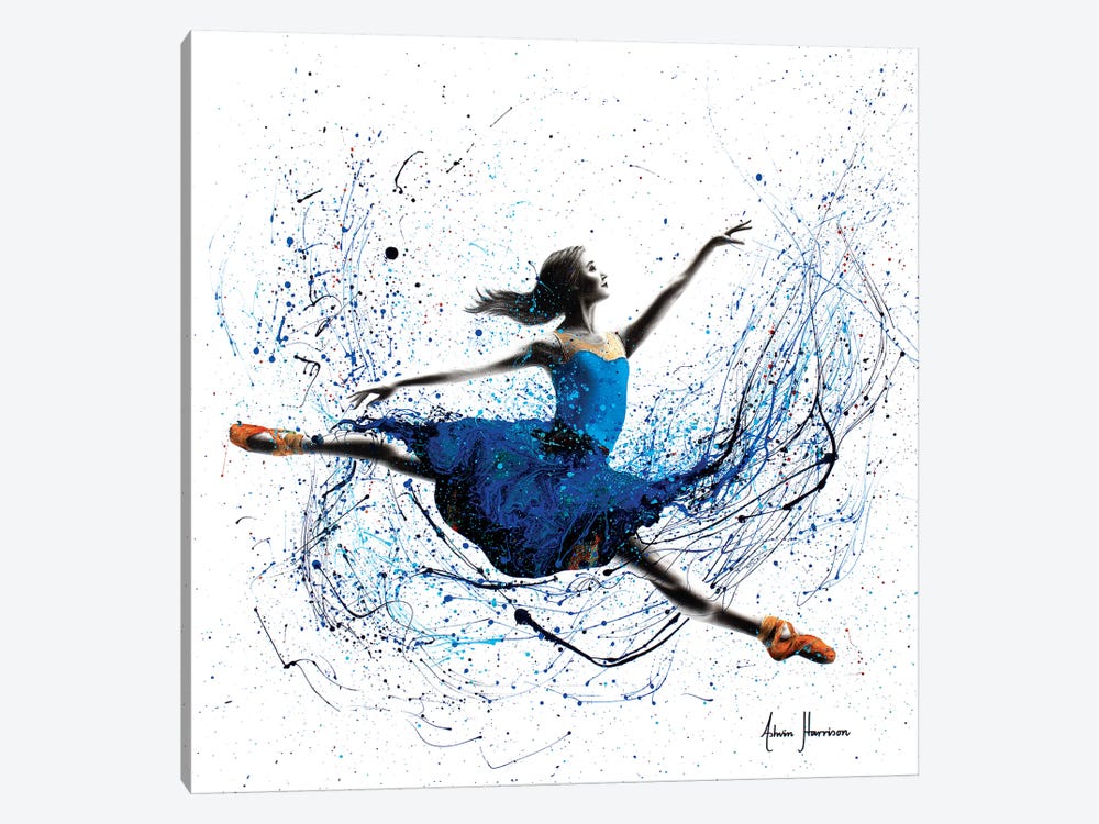 Blue Season Ballerina by Ashvin Harrison 1-piece Canvas Artwork