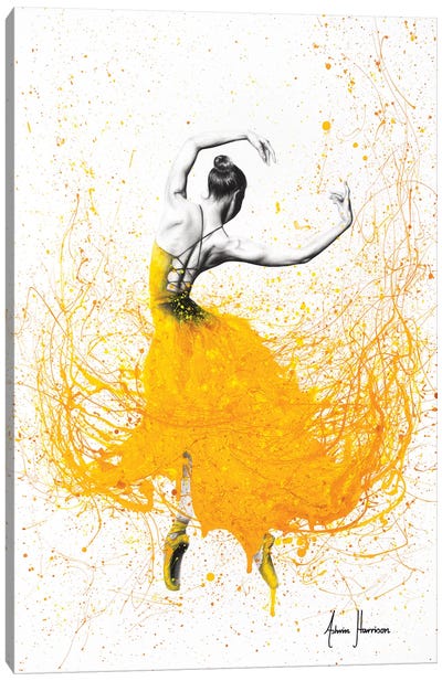 Daisy Dance Canvas Art Print - Hyper-Realistic & Detailed Drawings