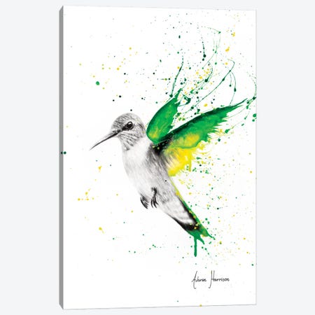 Bird of Emeralds Canvas Print #VIN320} by Ashvin Harrison Canvas Artwork